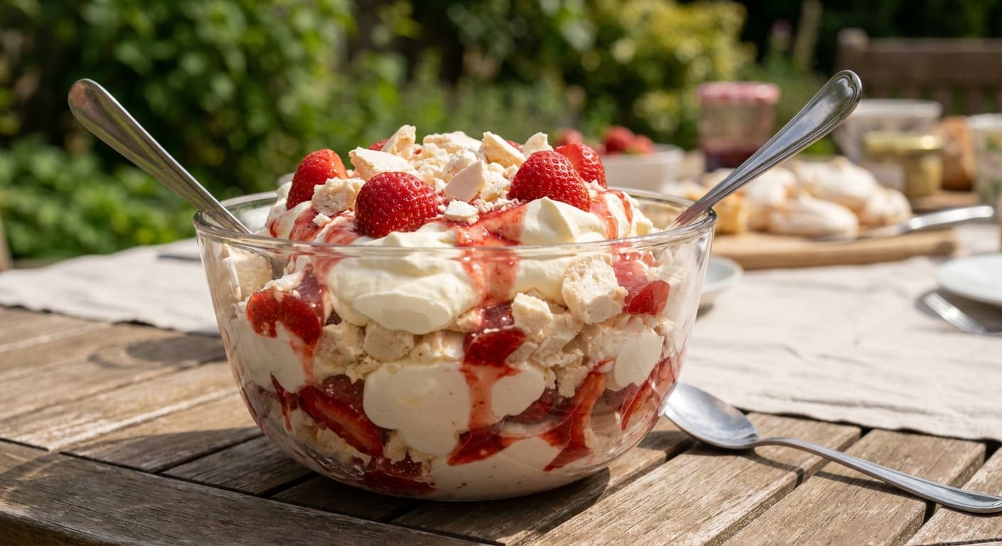 Eton Mess — Strawberries, Cream, and Meringue - authentic british recipe