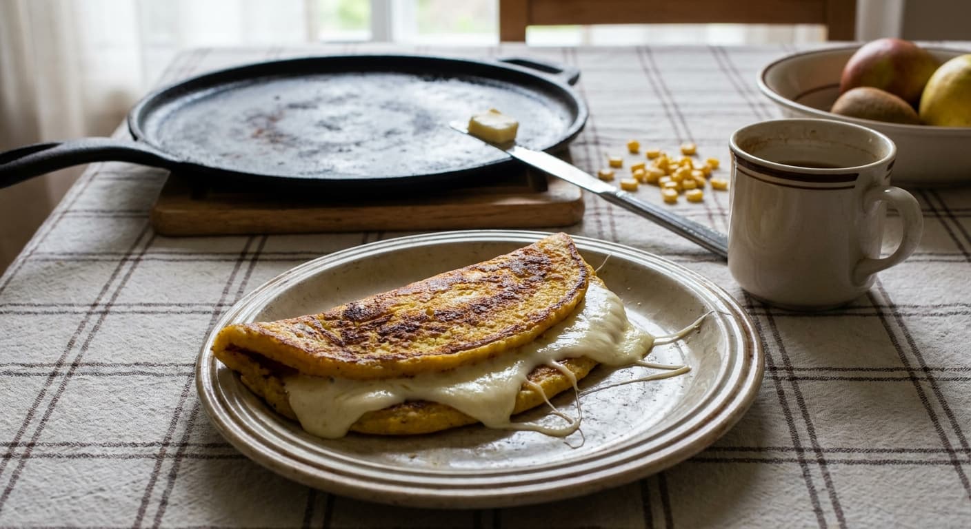 Cachapa — Venezuelan Sweet Corn Pancake with Cheese - authentic venezuelan recipe
