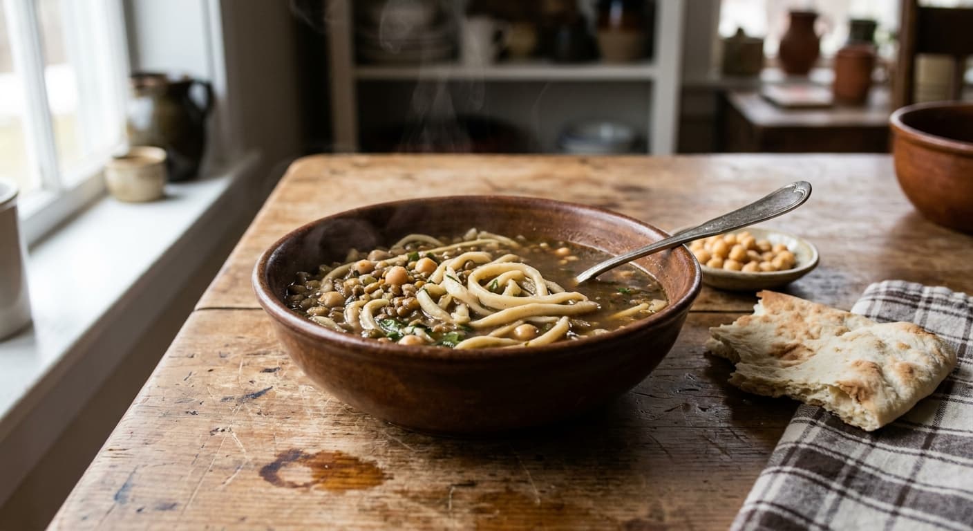 Arishta — Armenian Homemade Noodle Soup - authentic armenian recipe