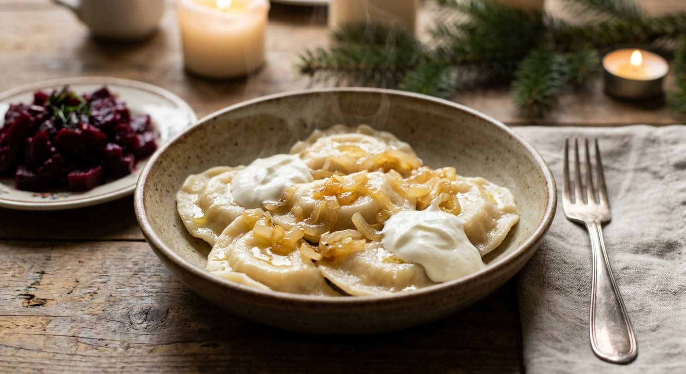 Polish Pierogi Ruskie — Potato-Cheese Dumplings - authentic polish recipe