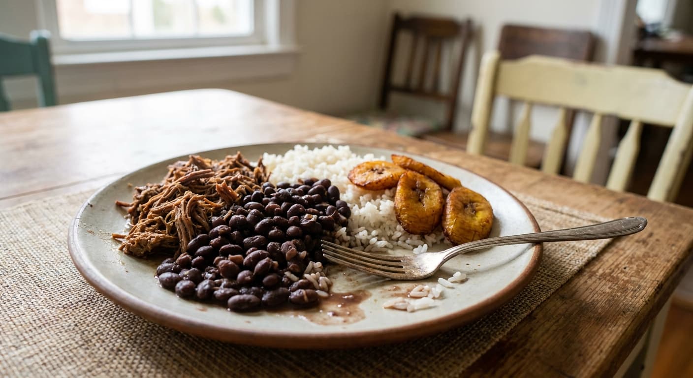 Venezuelan Pabellon Criollo — Shredded Beef, Black Beans, Rice, and Plantains - authentic venezuelan recipe
