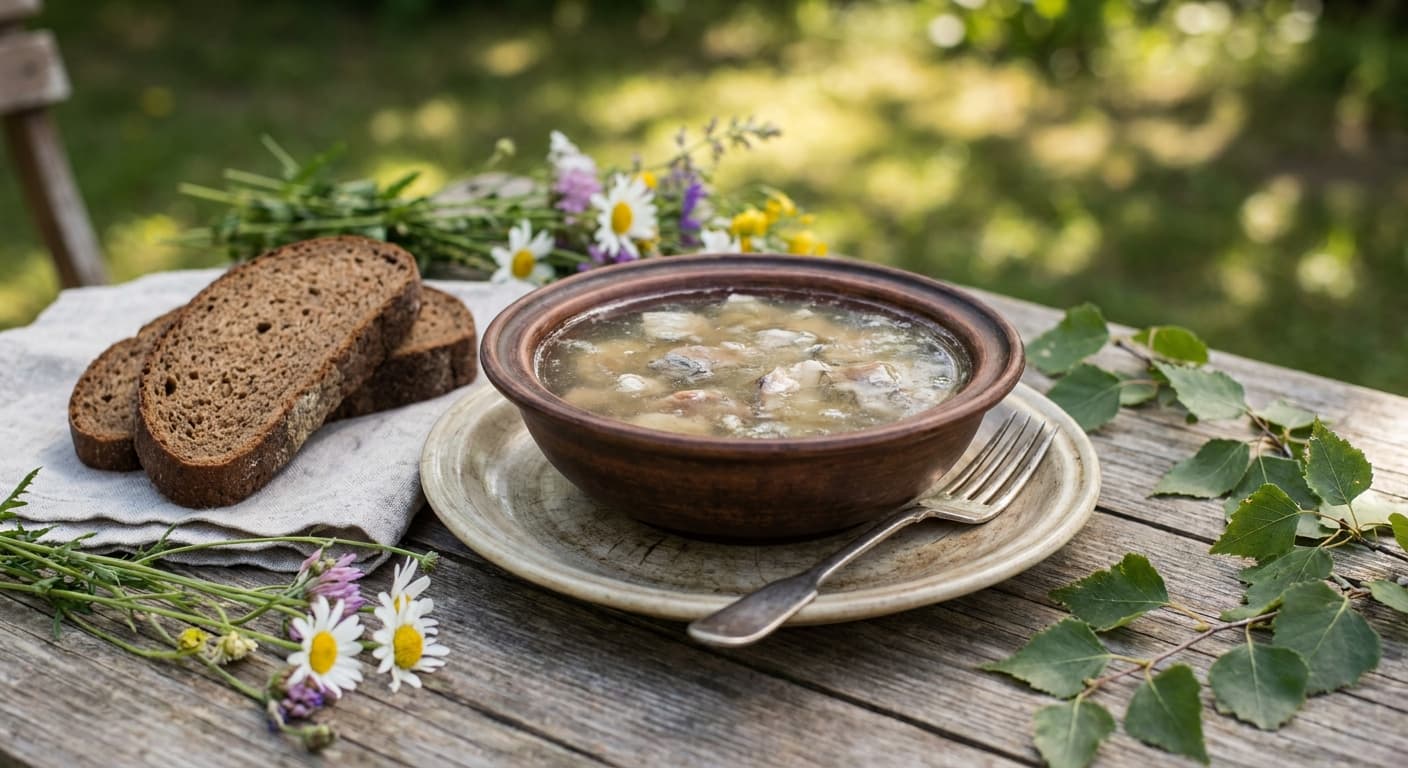 Latvian Fish Aspic — Clear Dill-Scented Baltic Fish Jelly - authentic latvian recipe