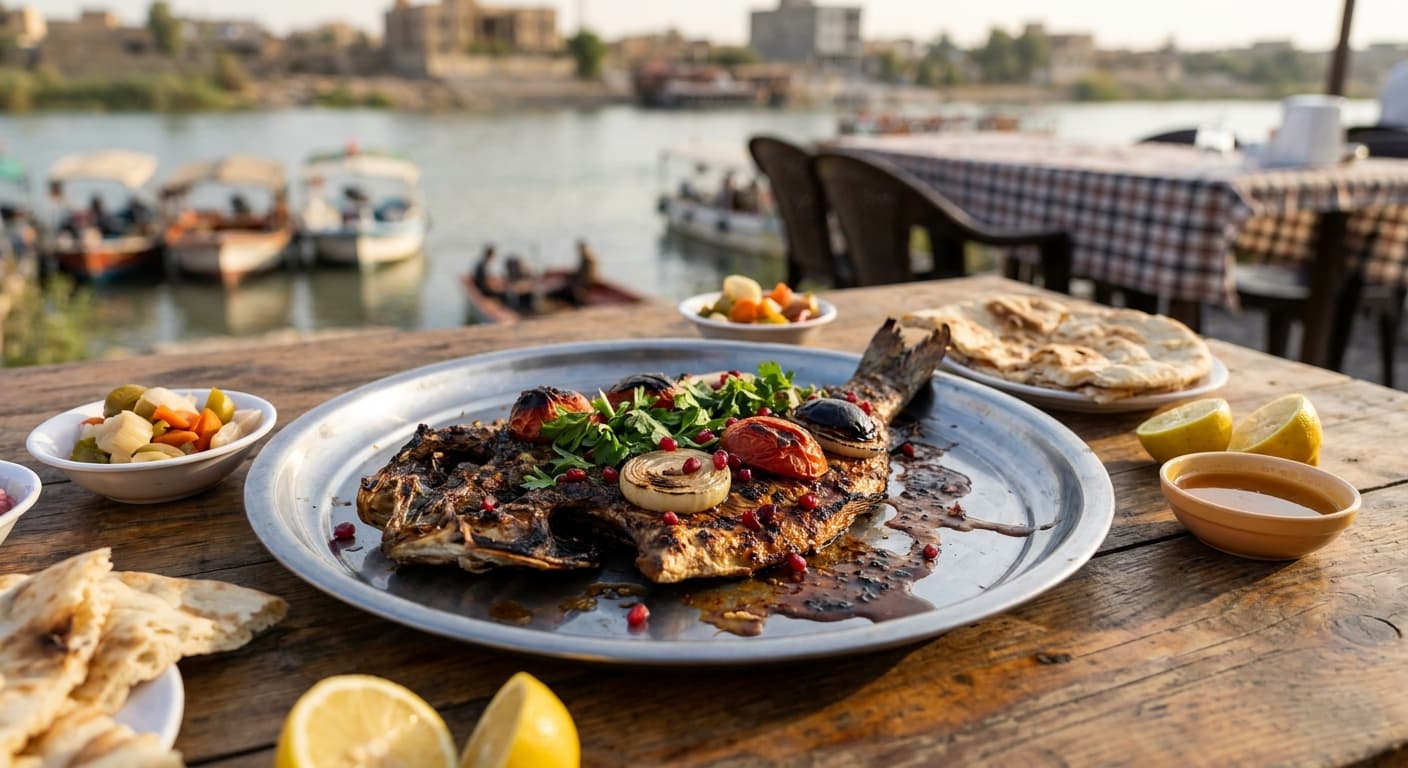 Iraqi Masgouf — Tamarind-Grilled Carp - authentic iraqi recipe