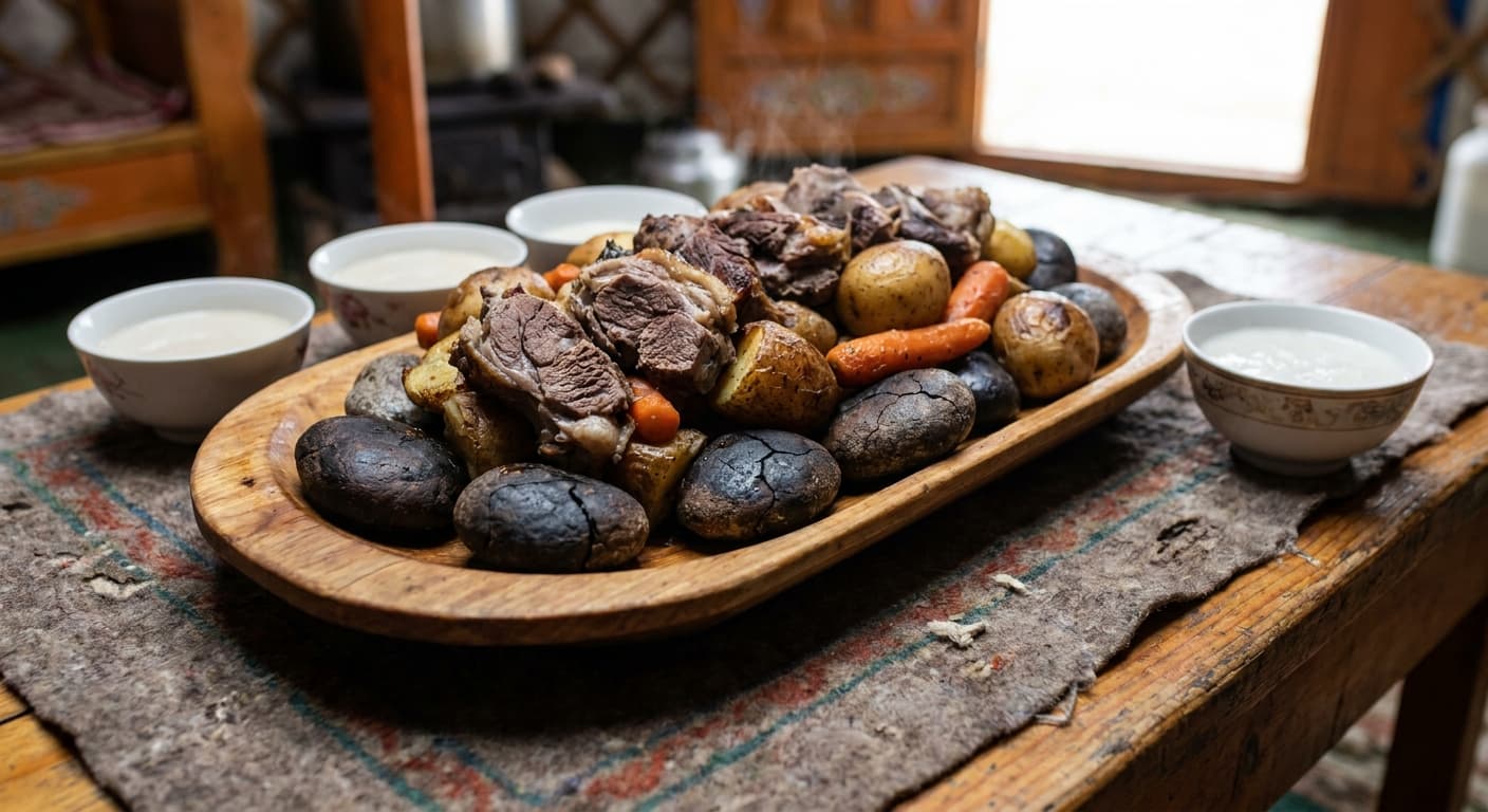 Boodog — Mongolian Hot-Stone Goat Roast - authentic mongolian recipe
