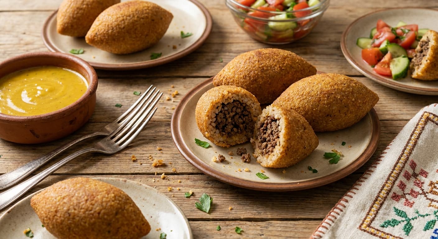 Rice Kubba Halab — Crisp Iraqi Rice Croquettes with Spiced Beef - authentic iraqi recipe