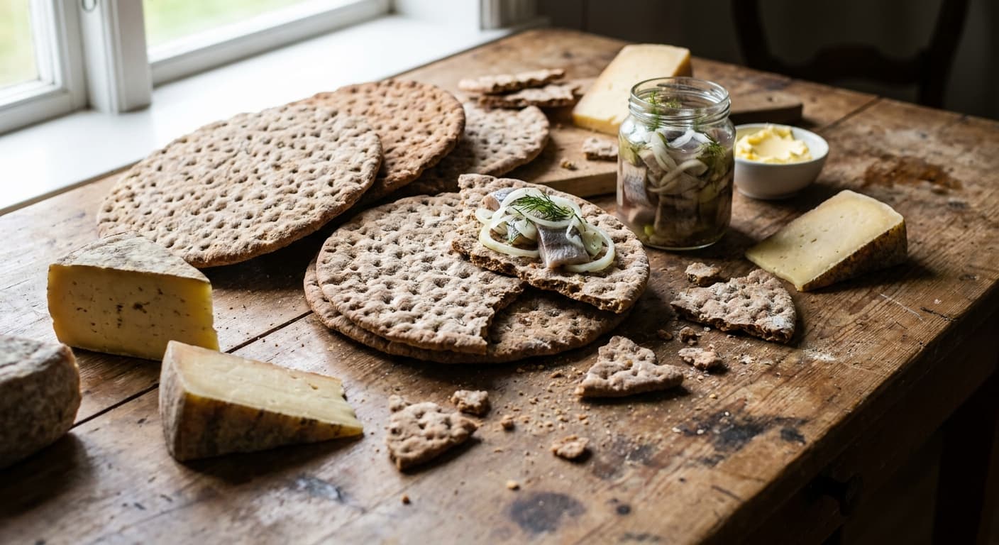Swedish Crispbread — Thin Rye Crackers for Smörgåsbord - authentic swedish recipe