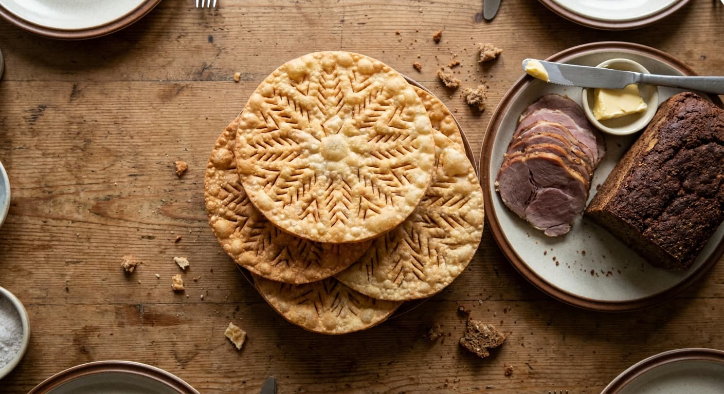 Leaf Bread — Crisp Icelandic Christmas Flatbread - authentic icelandic recipe