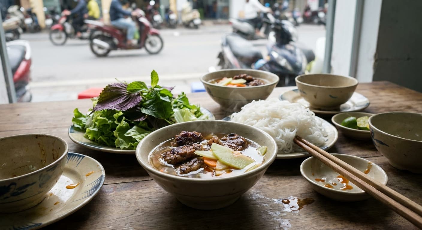 Vietnamese Grilled Pork with Rice Noodles — Hanoi-Style Charcoal Pork and Vermicelli - authentic vietnamese recipe