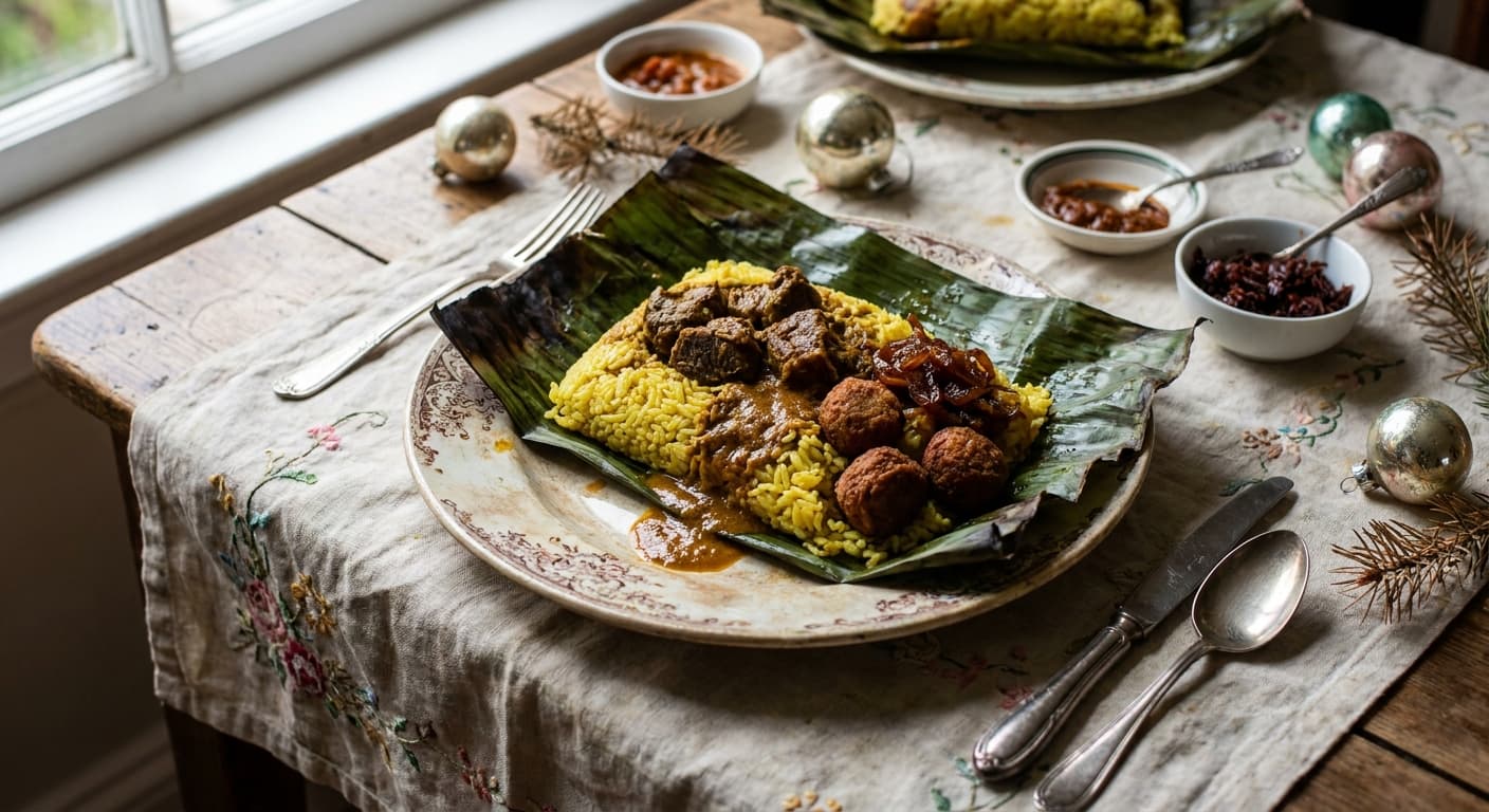 Lamprais — Banana-Leaf Burgher Rice Parcel - authentic sri-lankan recipe