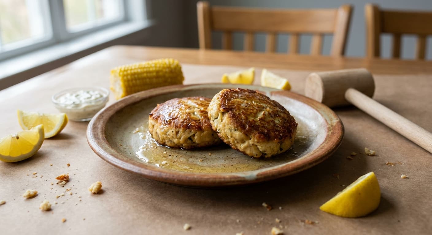 Maryland Crab Cakes — Chesapeake Jumbo Lump Crab Patties - authentic american recipe