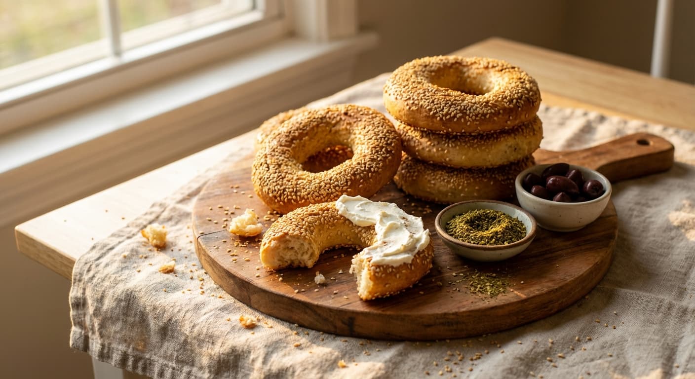 Kaak — Lebanese Sesame Bread Rings with a Crisp Crust - authentic lebanese recipe