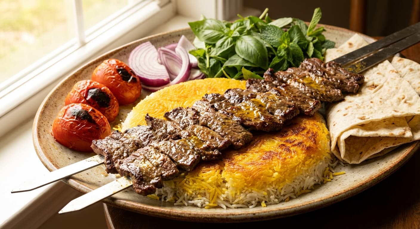 Marinated Lamb Fillet Kebab - authentic persian recipe