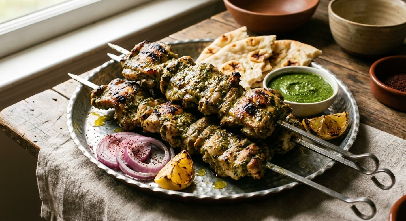 Kabab-e Chopan Murgh — Afghan Grilled Chicken Chops with Herbs - authentic afghan recipe