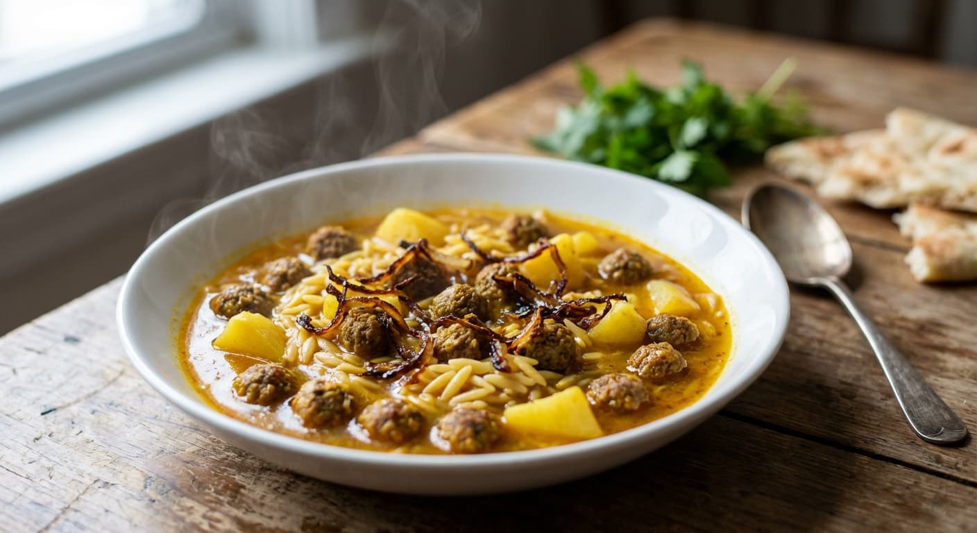 Kale Gonjeshki — Sparrow-Head Meatball Stew in Turmeric-Tomato Broth - authentic persian recipe
