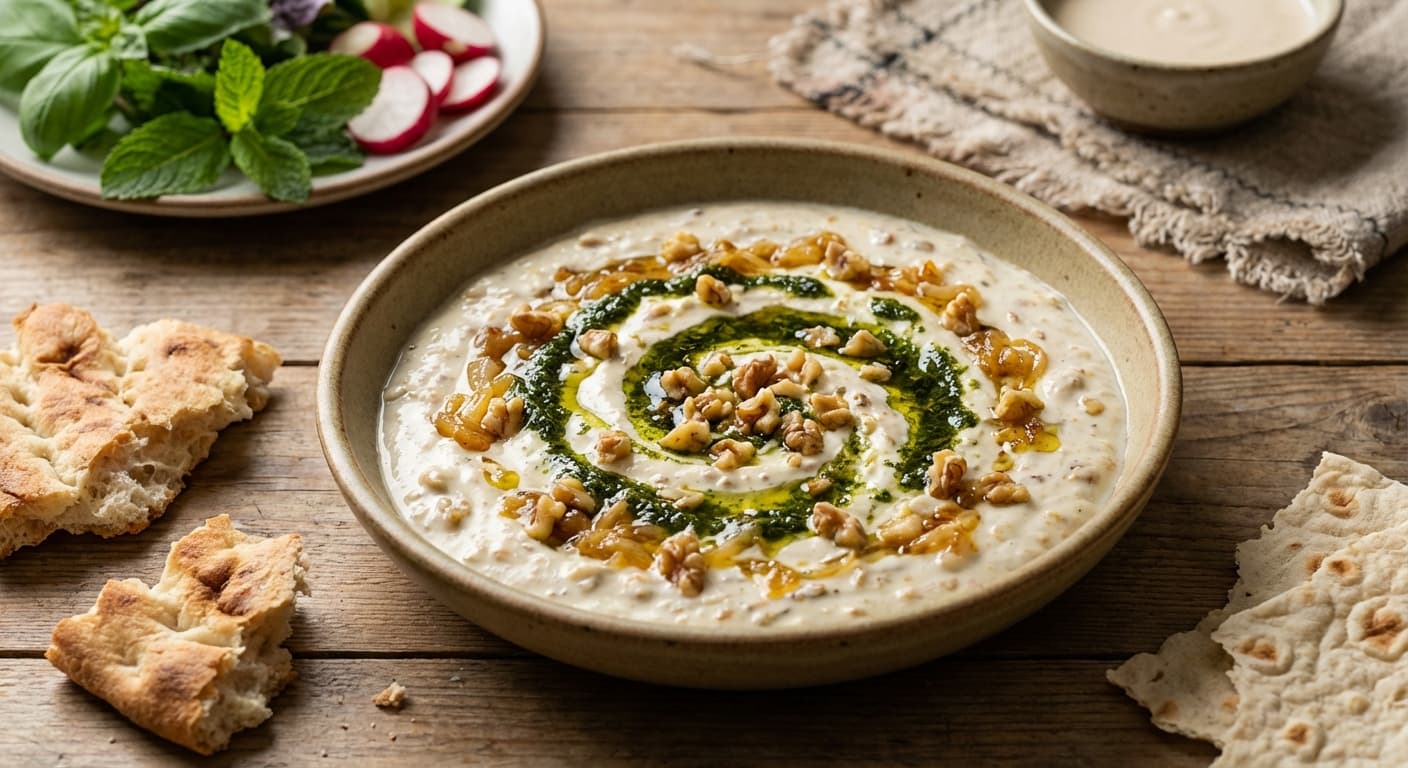 Kaleh Joosh — Persian Whey and Walnut Dip - authentic persian recipe