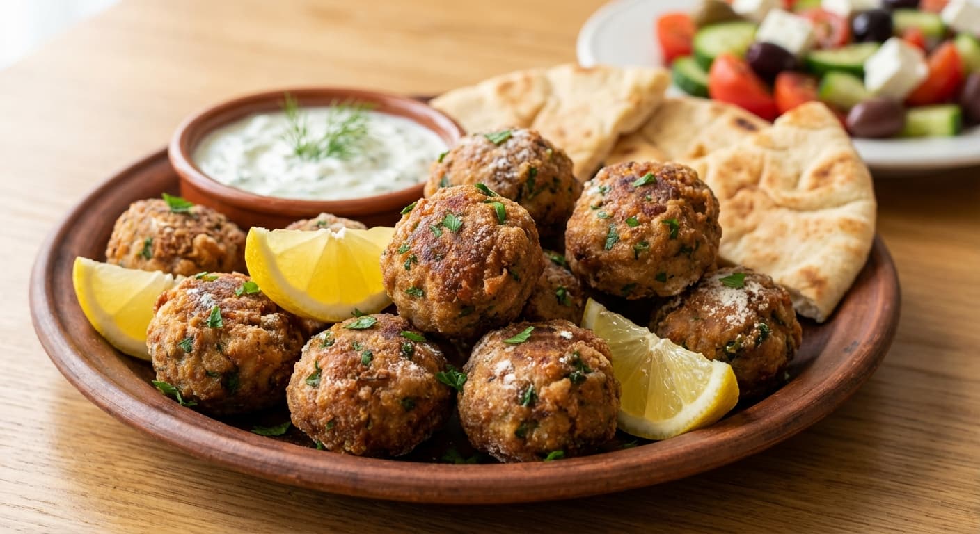 Keftedes — Greek Pan-Fried Herbed Meatballs - authentic greek recipe
