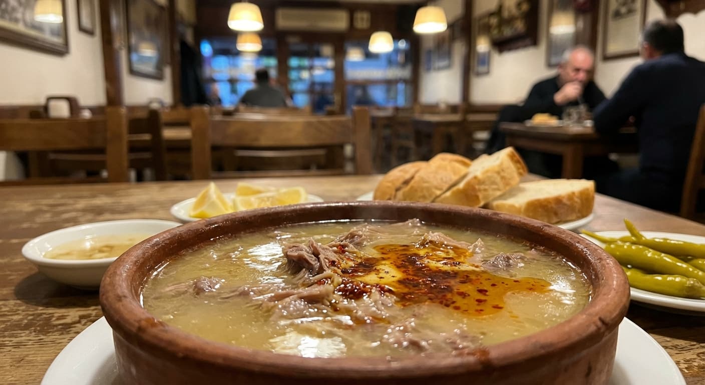 Kelle Paça — Turkish Jelatinli et suyunda pişen şifa çorbası - authentic turkish recipe
