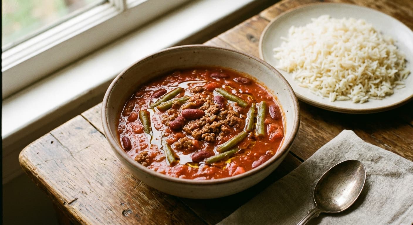 Khorak-e Lubia — Persian-Style Beef and Bean Stew - authentic persian recipe