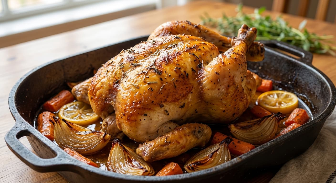 Khorak Morgh Beryan — Persian-Style Herb-Roasted Whole Chicken - authentic persian recipe
