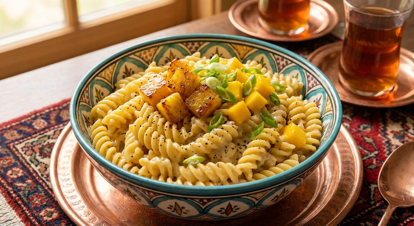 Khorak Tond Makaroni - Spicy Tropical Pasta - authentic persian recipe