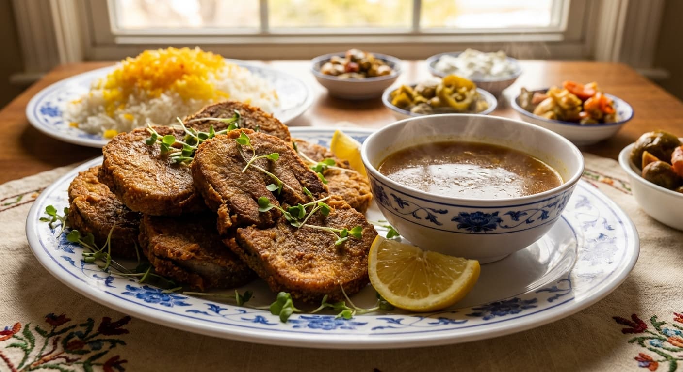 Khorak Zaban Sookhari — Crispy Persian Fried Beef Tongue - authentic persian recipe