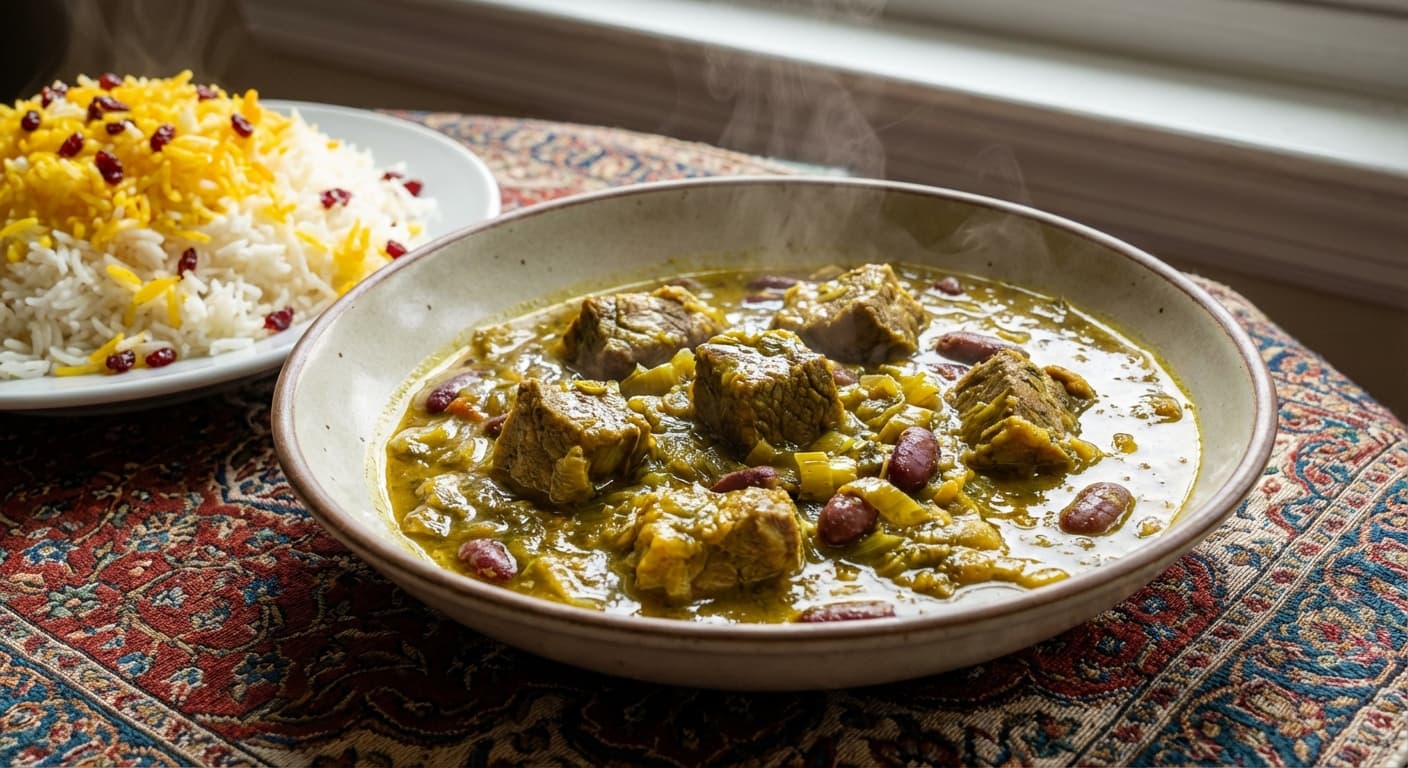 Khoresh Tareh Farangi — Persian Leek Stew - authentic persian recipe