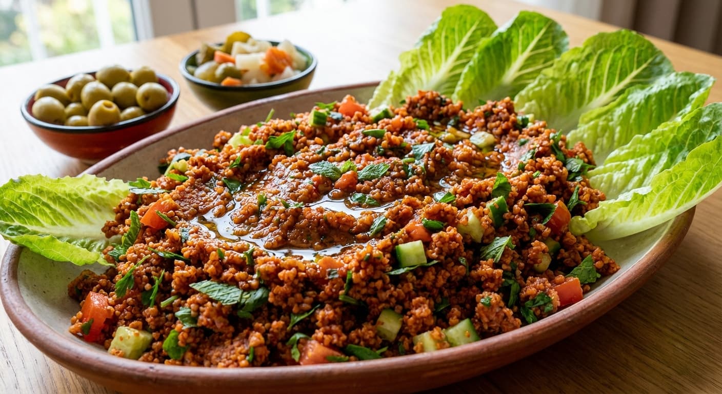 Kısır — Turkish Fine Bulgur Salad with Pomegranate Molasses - authentic turkish recipe