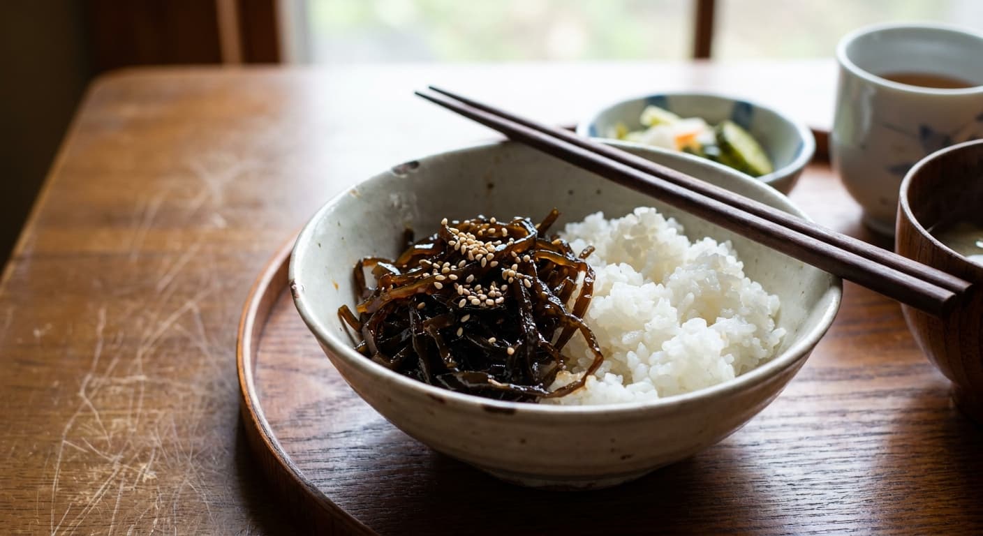 Kombu no Tsukudani — Soy-Simmered Kelp Relish - authentic japanese recipe