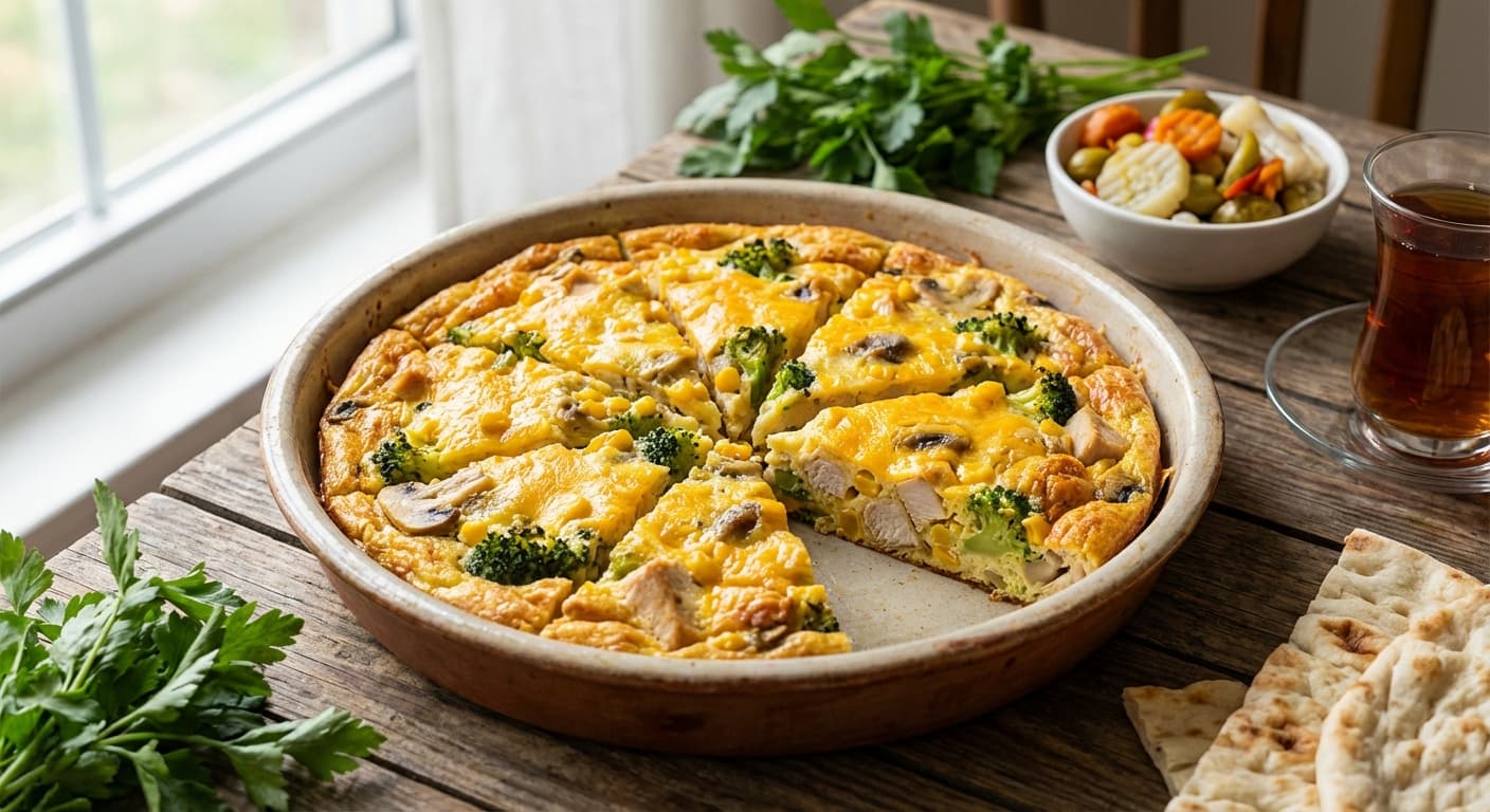 Kookoo-e Shir va Goosht — Persian Milk and Meat Frittata - authentic persian recipe