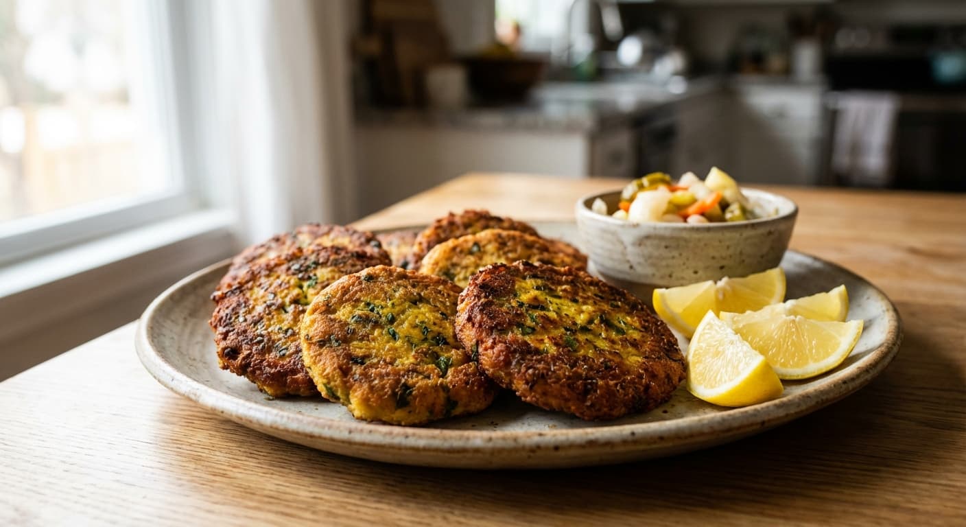 Kookoo Mahi Shir — Persian Fish Cutlets - authentic persian recipe