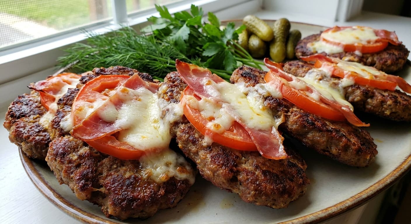 Kotlet Panir — Persian-Style Cheese-Topped Beef Cutlets - authentic persian recipe