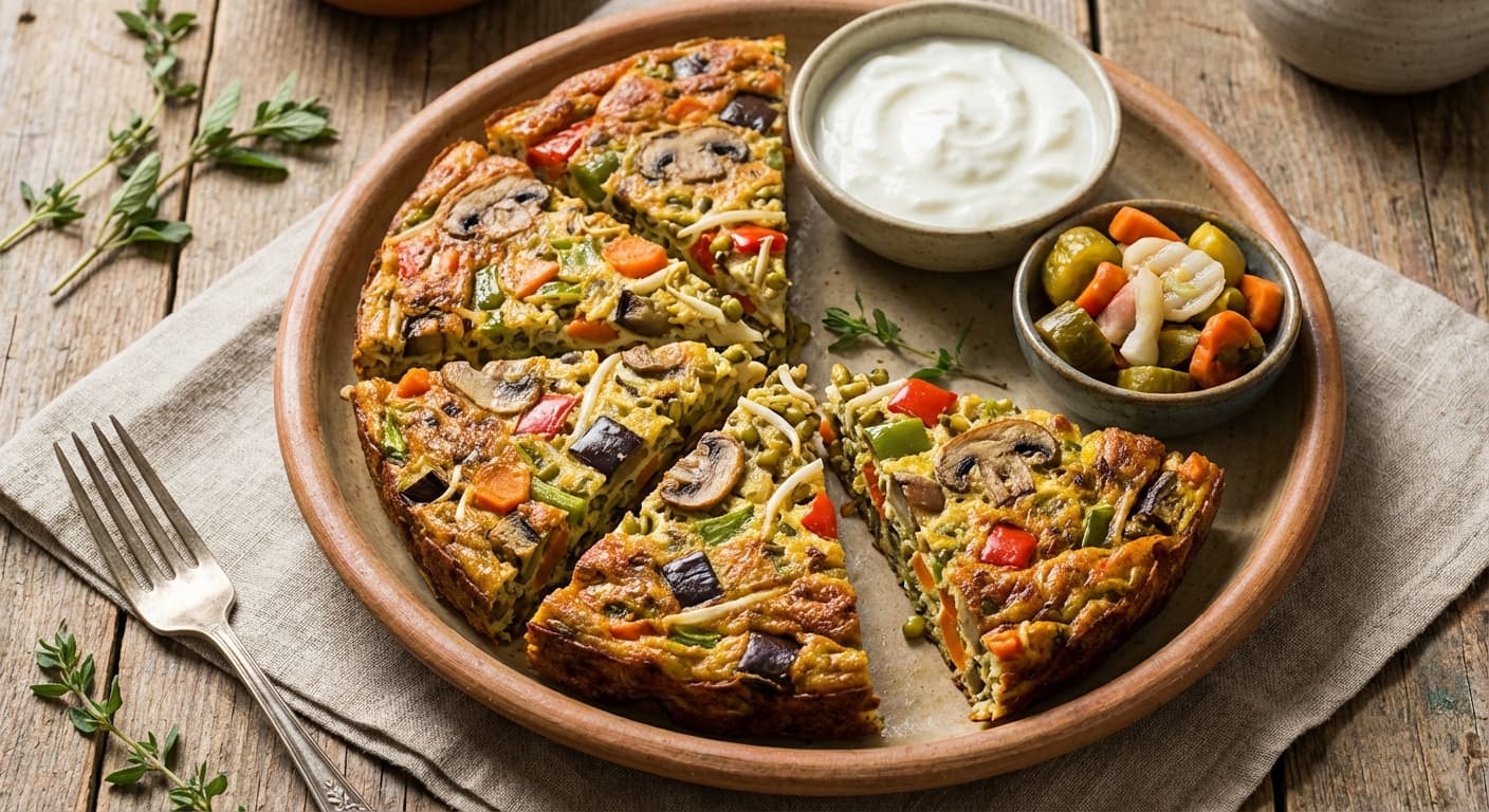 Kuku Jowaneh Mash — Persian Mung Bean Sprout Frittata - authentic persian recipe