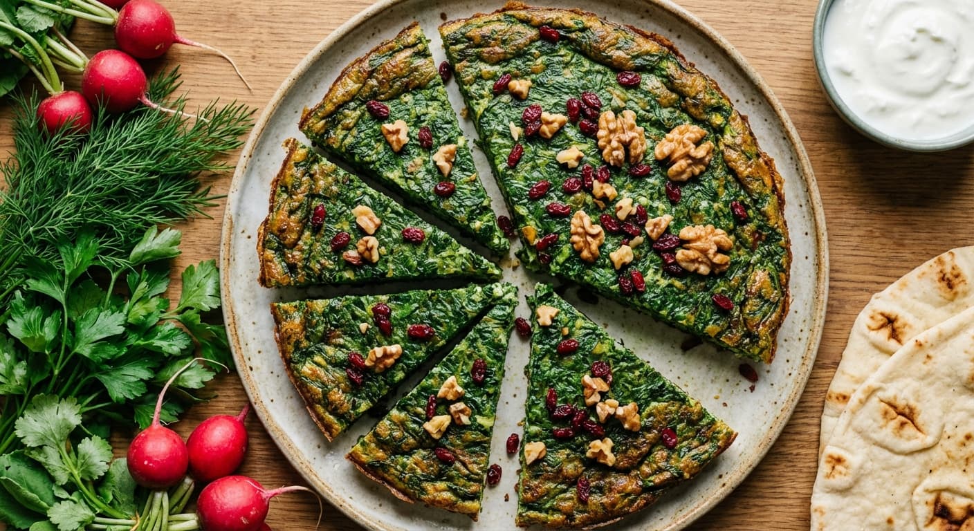 Kuku-ye Sabzijat — Persian Vegetable Frittata - authentic persian recipe