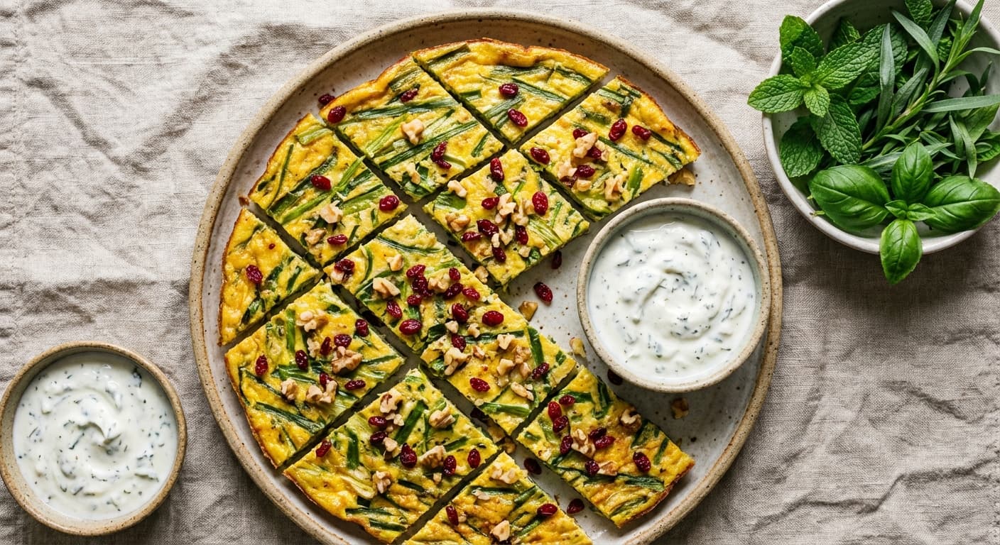 Kuku-ye Tareh — Persian Leek Frittata - authentic persian recipe