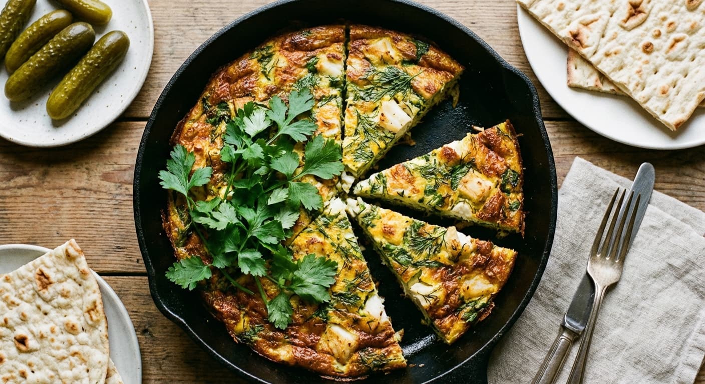 Kuku-ye Mahi — Persian Fish Frittata - authentic persian recipe