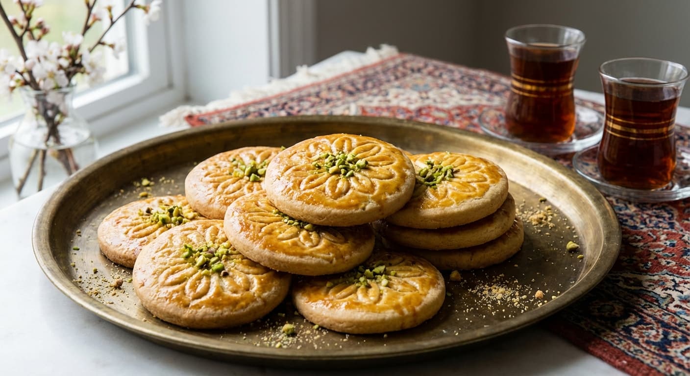Kulcha-e Nawrozi — Afghan Nowruz Sugar Cookies with Cardamom - authentic afghan recipe