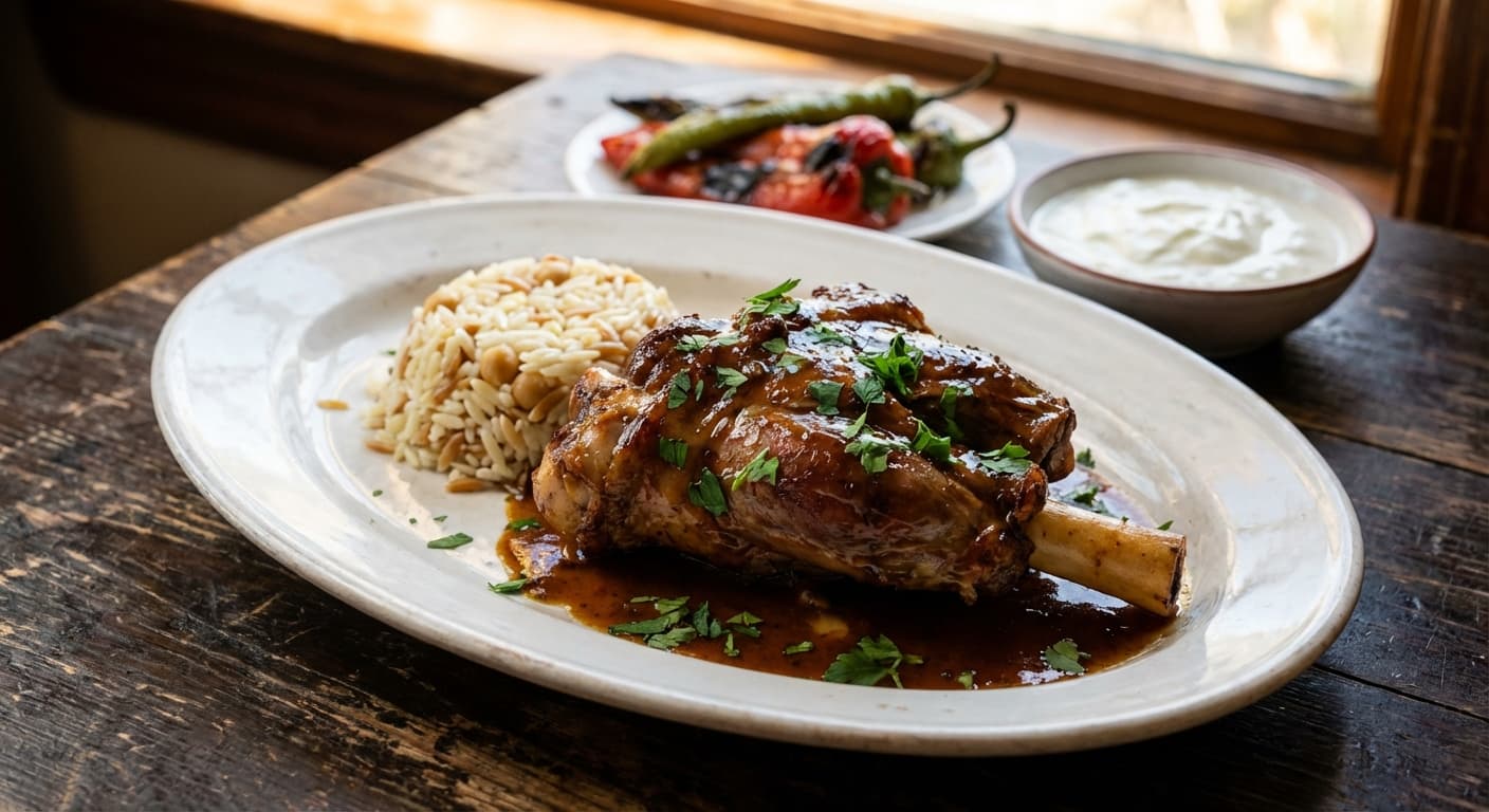 Kuzu Tandır — Turkish Slow-Roasted Lamb Shank - authentic turkish recipe