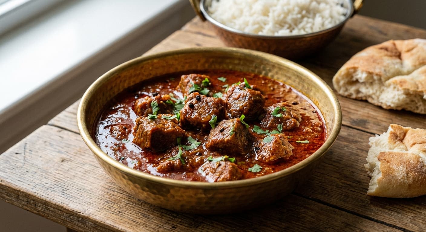 Lamb Vindaloo — Goan-Style Vinegar-Chile Lamb Curry - authentic indian recipe