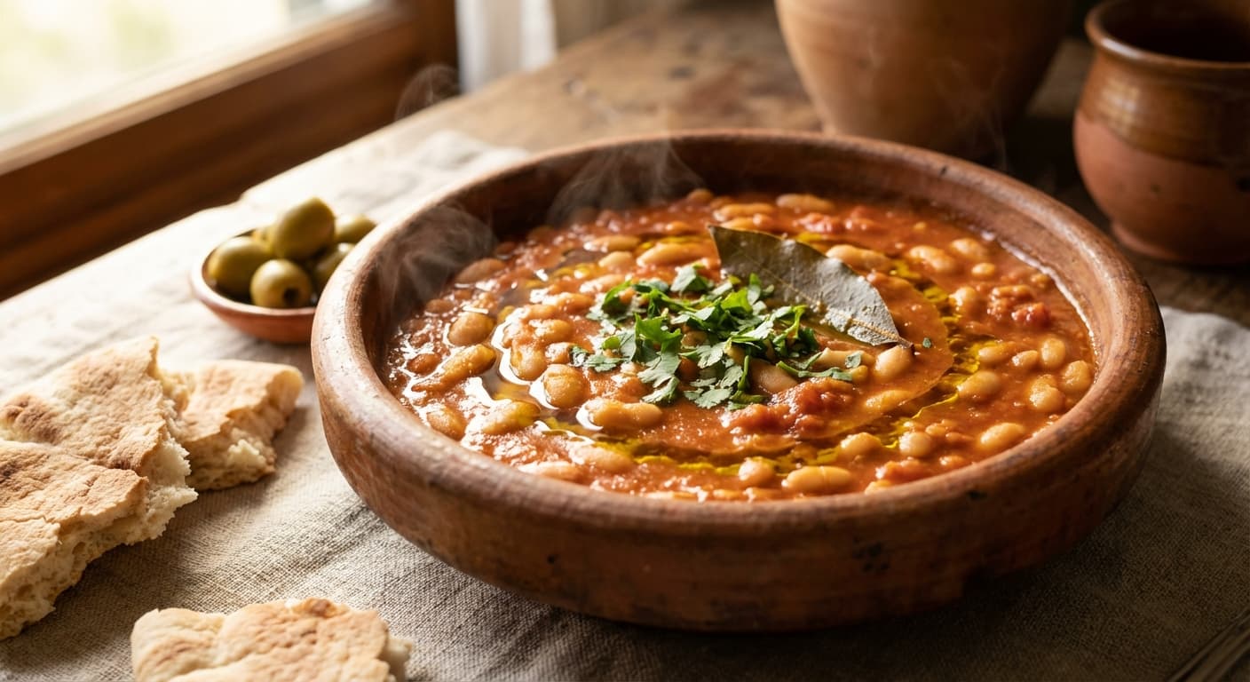 Loubia — Moroccan White Bean Stew with Tomato and Cumin - authentic moroccan recipe