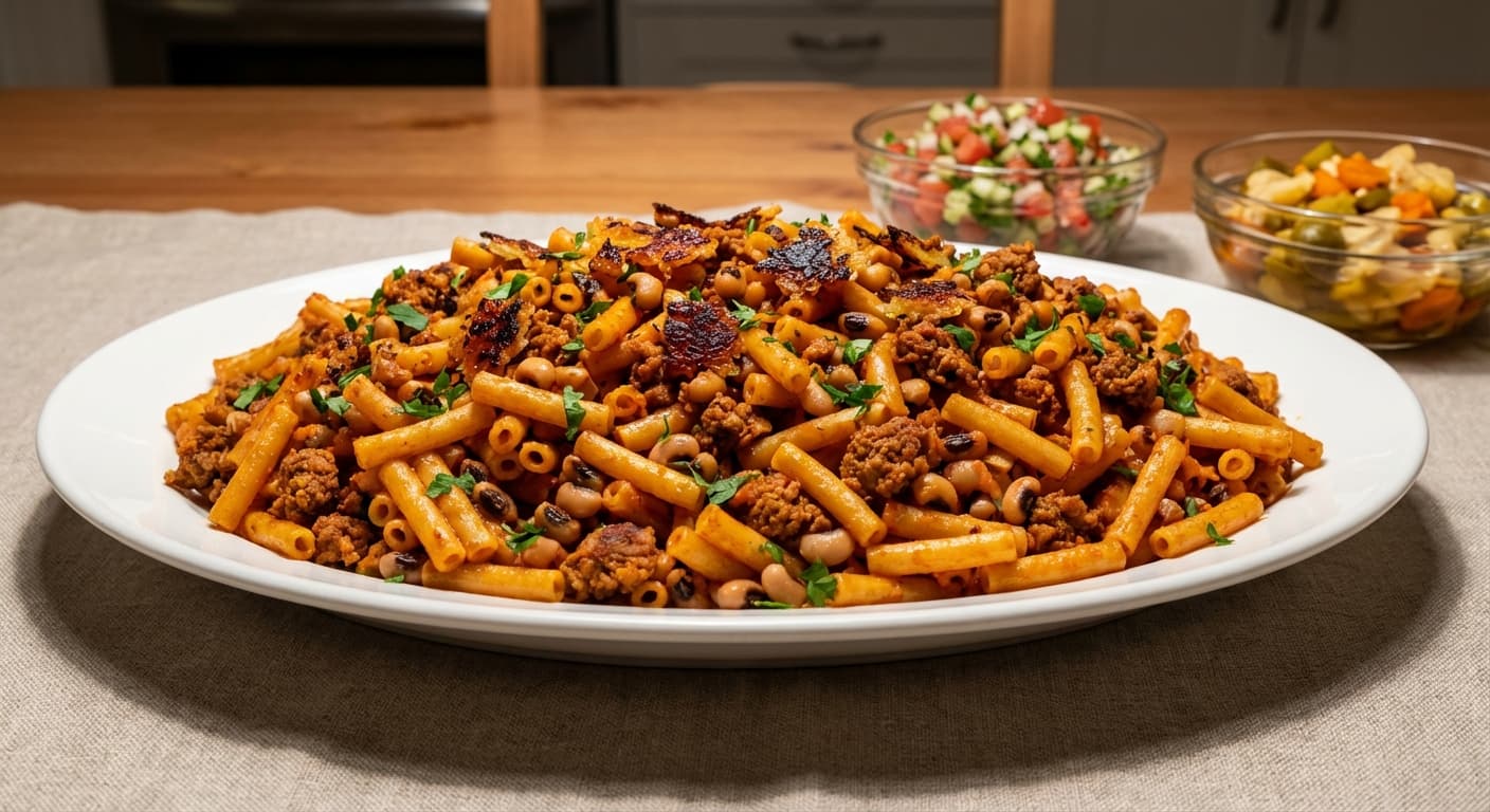 Makaroni Sosis — Persian-Style Steamed Sausage Macaroni - authentic persian recipe