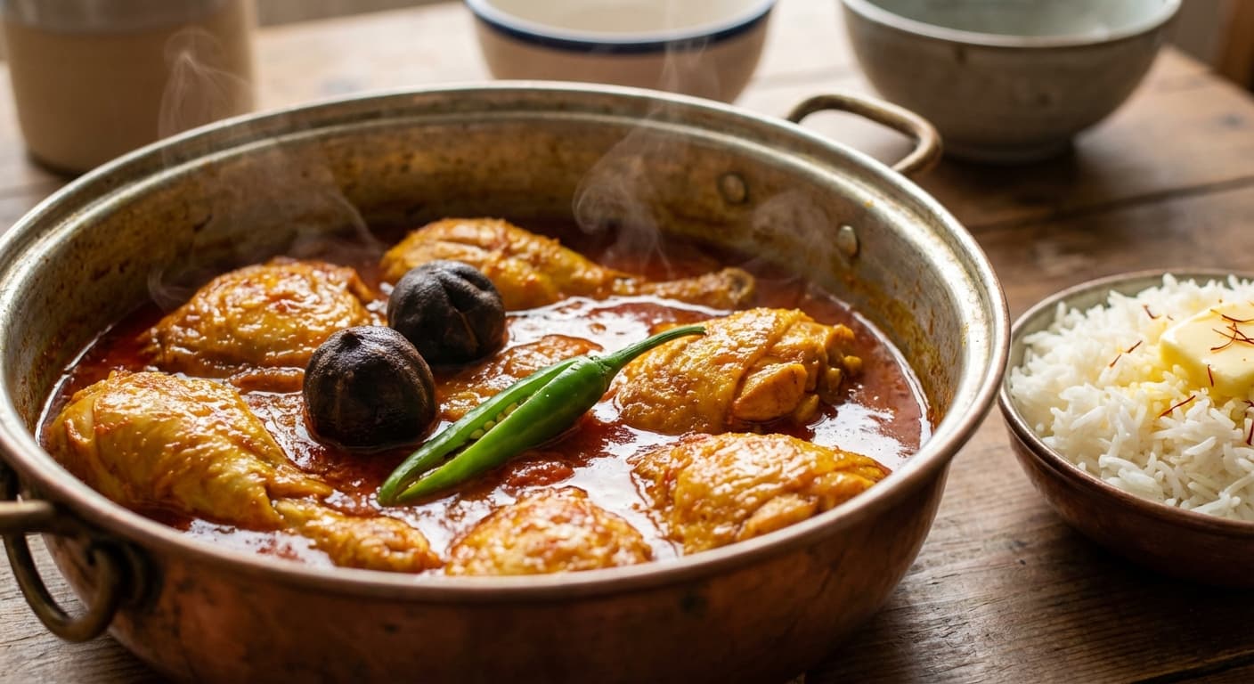 Marooka Saffron-Curry Roast Chicken — Limoo Amani and saffron curry braised chicken - authentic persian recipe