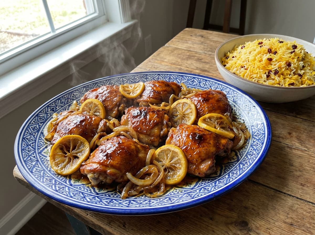 Morgh-e Torsh-o Shirin — Persian Sweet and Sour Glazed Chicken - authentic persian recipe