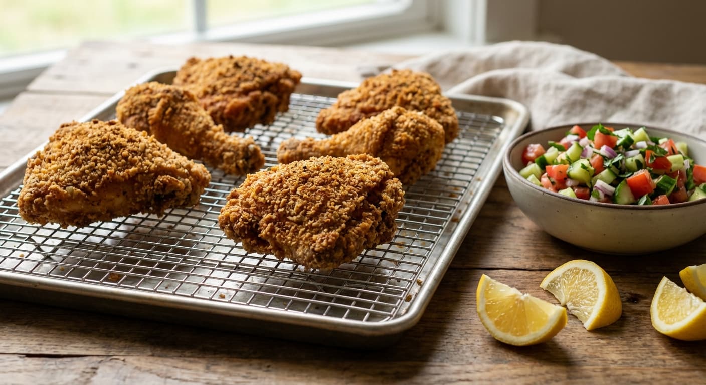 Morgh Sokhari — Persian-Style Double-Coated Fried Chicken - authentic persian recipe