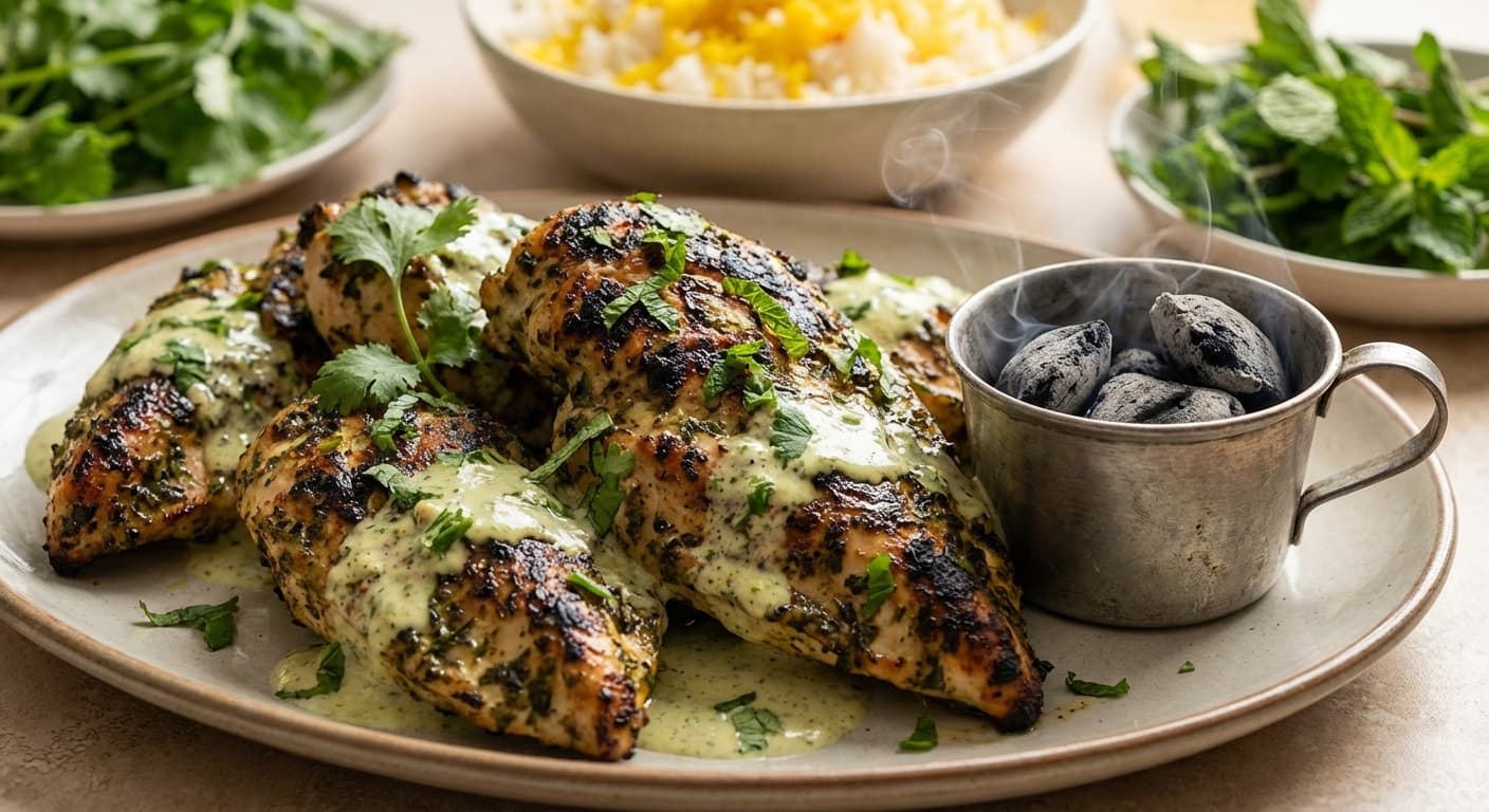 Morgh Zoghali — Persian Smoky Herb-Infused Chicken - authentic persian recipe