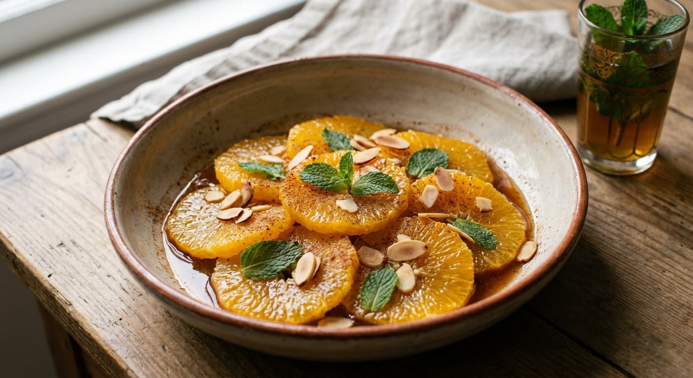 Moroccan Orange and Cinnamon Salad — Fresh citrus dessert with floral spice - authentic moroccan recipe