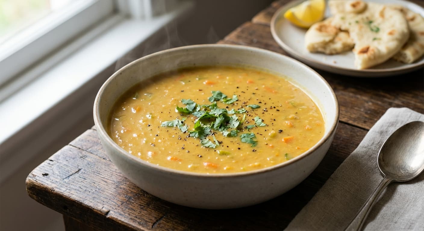 Mulligatawny Soup — Indian-Spiced Lentil and Vegetable Soup - authentic indian recipe