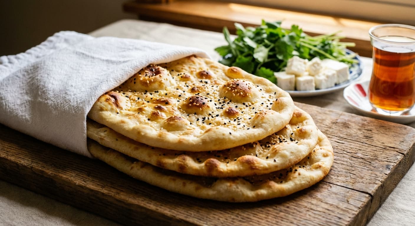 Taftoon Bread - authentic persian recipe