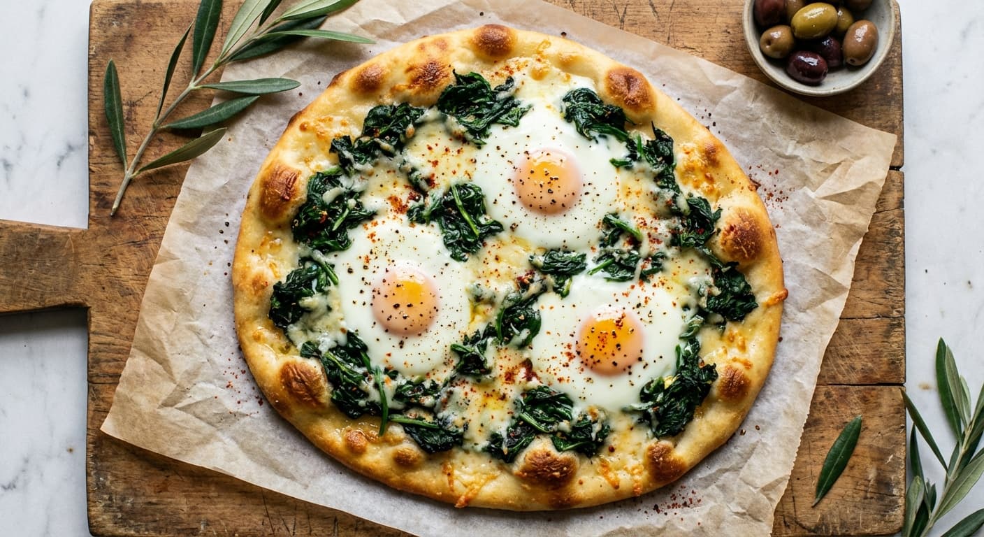 Nargesi Flatbread — Persian Spinach and Egg Flatbread - authentic persian recipe