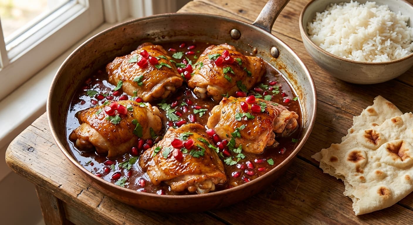 Narsharab Chicken — Azerbaijani Chicken in Pomegranate-Walnut Sauce - authentic azerbaijani recipe