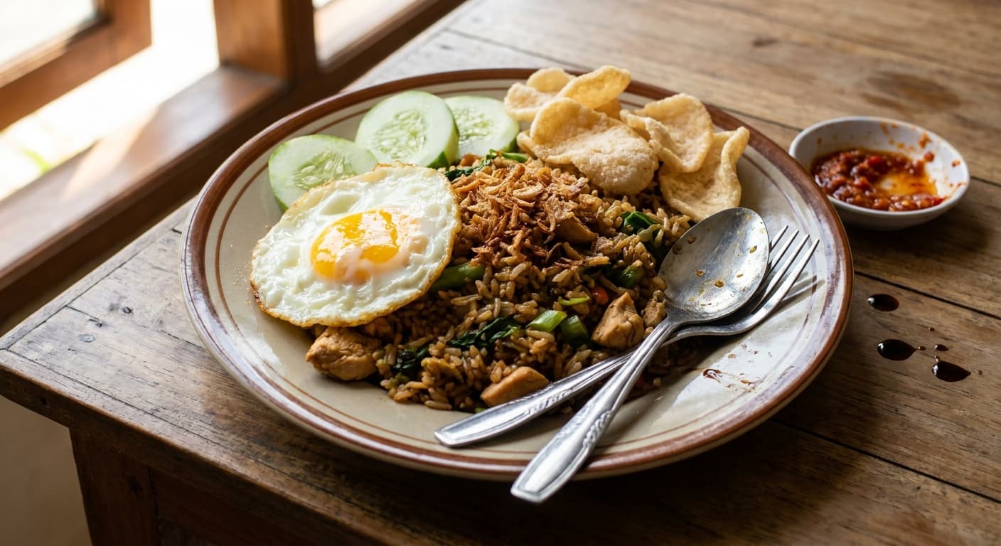 Indonesian Fried Rice — Sweet Soy Street-Style Rice - authentic indonesian recipe
